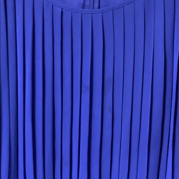 2/$15- Alex Marie Blue Pleated Dress - Picture 4 of 8